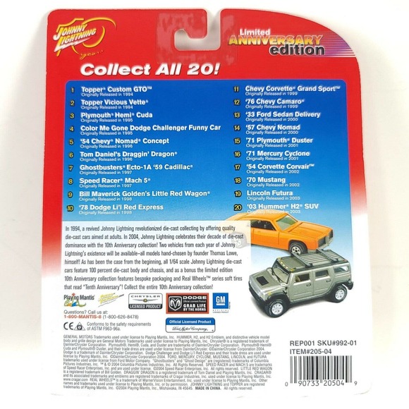 Johnny Lightning Limited Anniversary Plymouth Hemi Cuda 1:64 - Picture 2 of 12